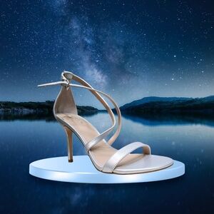 Lauren Ralph Lauren Gabriele Heel Sandal Bright Silver
